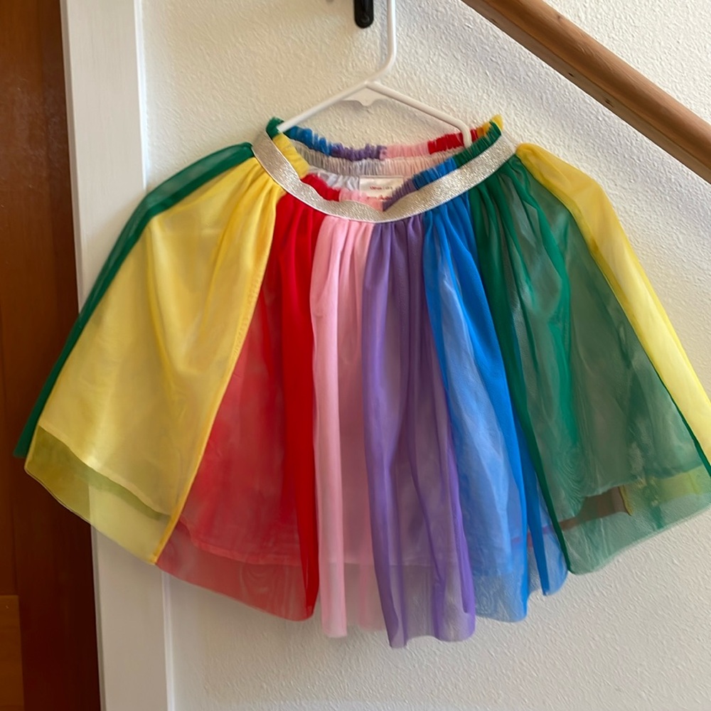 🌈 Hanna Andersson rainbow tulle skirt - size 8